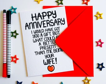 Handmade Anniversary Cards and Messages