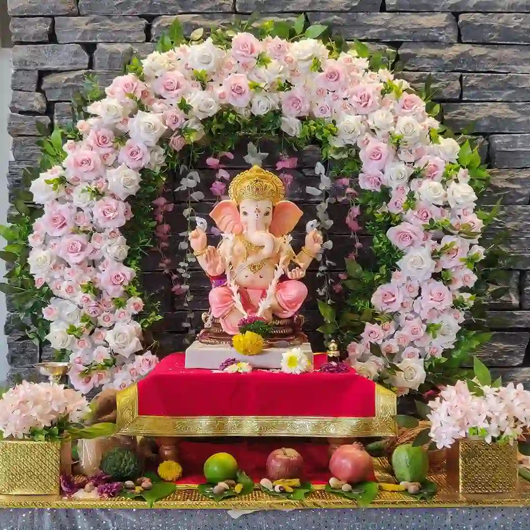 Floral Ganpati Decor